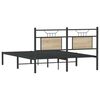 vidaXL Bedframe zonder matras hout sonoma eikenkleurig 150x200 cm
