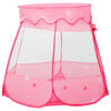 vidaXL Kinderspeeltent met 250 ballen 102x102x82 cm roze