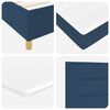 vidaXL Boxspringbed met matras met hoofdeinde Blauw 140 x 200 cm Stof