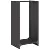 vidaXL Brandhoutrek 40x30x80 cm koudgewalst staal zwart