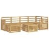 vidaXL Buiten bankenset 7 st Wit Polyester