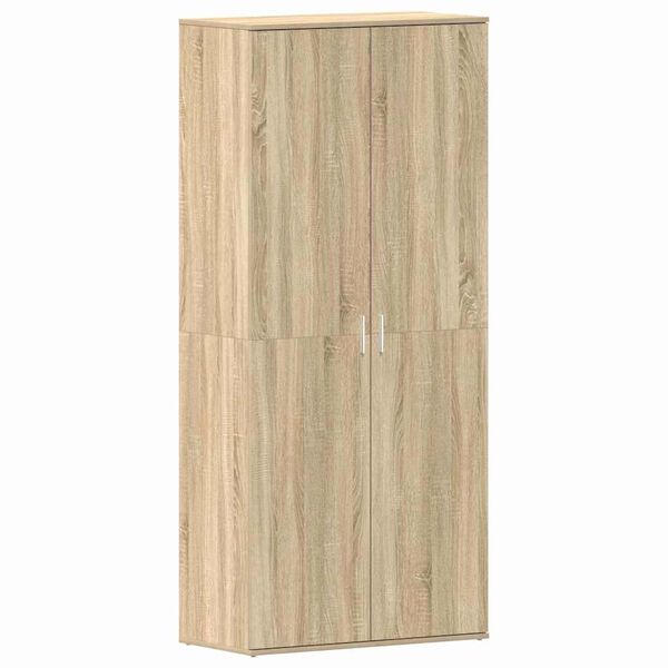 vidaXL Schoenenkast Sonoma Eiken 80 x 39 x 178 cm Bewerkt hout