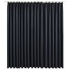 vidaXL Gordijn verduisterend met haken 290x245 cm zwart