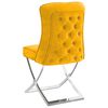vidaXL Eetkamerstoelen 6 st fluweel mosterdgeel