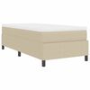 vidaXL Boxspringbed Lichtgrijs en wit. 80 x 200 cm Katoen Stof