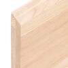 vidaXL Tafelblad 80x60x(2-4) cm onbehandeld massief eikenhout