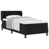 vidaXL Boxspringbed met hoofdeinde Zwart 90 x 200 cm Stof