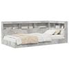 vidaXL Boekenkast Bed met opslag Beton Grijs 75 x 190 cm Bewerkt hout