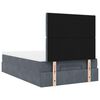 vidaXL Ottoman bed met matrassen en LED's 120x200cm fluweel