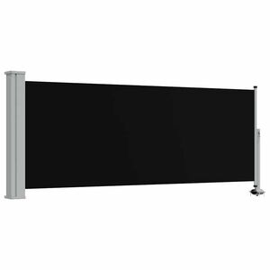 vidaXL Tuinscherm uittrekbaar 100x300 cm zwart