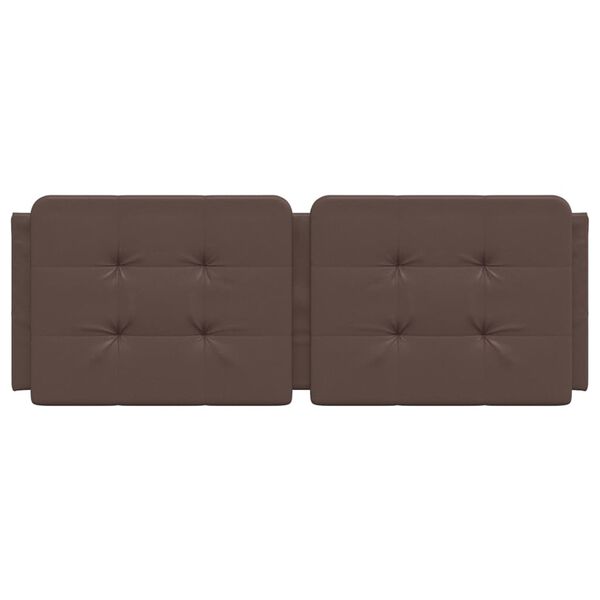 vidaXL Hoofdbordkussen "Zadar" 120 cm kunstleer bruin