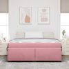 vidaXL Bedframe met matras Roze 180 x 200 cm Stof