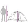 vidaXL Tent met dak Anders Grijs en zwart 236 x 108 x 120 cm