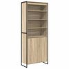vidaXL Hoge Kasten Sonoma 79 x 36 x 200 cm Bewerkt hout