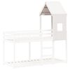 vidaXL Kinderbedhuisje 60x99x139,5 cm massief grenenhout wit
