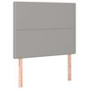 vidaXL Boxspring met matras stof lichtgrijs 90x200 cm