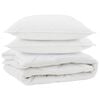 vidaXL All-season dekbed met kussen 3 st Wit Microvezel