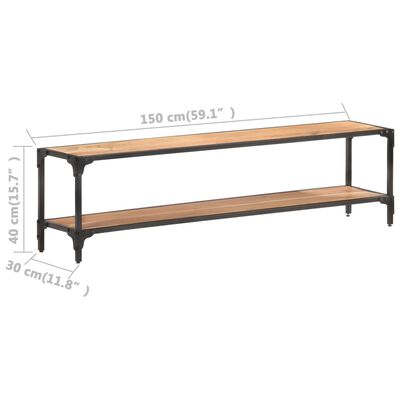 vidaXL Tv-meubel 150x30x40 cm massief acaciahout