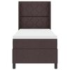 vidaXL Boxspring bed met matras Donkerbruin 90 x 190 cm Stof