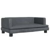 vidaXL Hondenmand 80x45x30 cm fluweel donkergrijs
