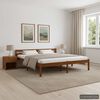 vidaXL Bedframe massief grenenhout honingbruin 180x200 cm