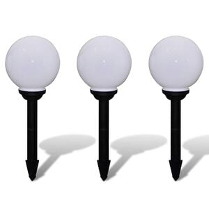 vidaXL Tuinpadlampen 3 st met grondpin LED 20 cm