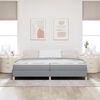 vidaXL Boxspringbed met matras Lichtgrijs 200 x 200 cm Stof