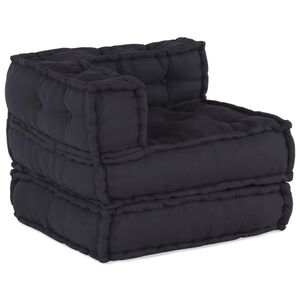vidaXL Modulair Sofabet Stof Antraciet 210 x 70 x 56 cm