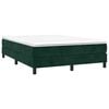 vidaXL Boxspring bed 140x200 cm fluweel donkergroen