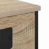 vidaXL Nachtkastje 2 pcs Sonoma Eiken 41 x 31 x 51 cm Bewerkt hout