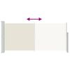 vidaXL Windscherm uittrekbaar 140x300 cm cr&egrave;mekleurig