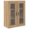 vidaXL Hoge kast met lade 2 pcs Artisan Eiken Bewerkt hout