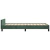 vidaXL Bedframe zonder matras 80x200 cm fluweel donkergroen