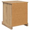 vidaXL Nachtkastje 2 pcs Artisan Eiken 39 x 39 x 47.5 cm Bewerkt hout