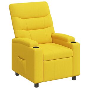 vidaXL Ligstoel Licht Geel 75 x 95 x 103 cm Stof