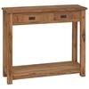 vidaXL Wandtafel Naturel 90 x 30 x 80 cm Massief Teakhout
