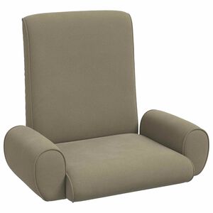 vidaXL Verstelbare vlo stoelen Kaki Grove Fluweel