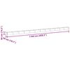 vidaXL Verhoogde plantenbak 1164 x 50 x 36 cm Gegalvaniseerd staal