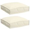 vidaXL Kussen 2 pcs Cr&egrave;me 40 x 40 x 8 cm Oxford Stof