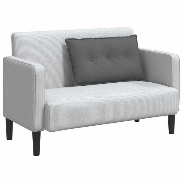 vidaXL Rugkussen Donkergrijs 80 x 19 x 50 cm Stof