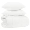 vidaXL Dekbed set 140 x 220 cm Nee Katoen, Bamboe, Polyester Wit