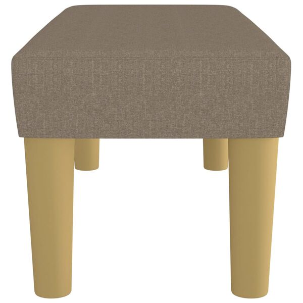 vidaXL Bankje 70x30x30 cm stof taupe