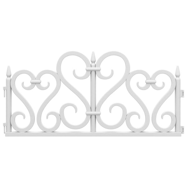 vidaXL Gazonranden 17 st 10 m polypropeen wit