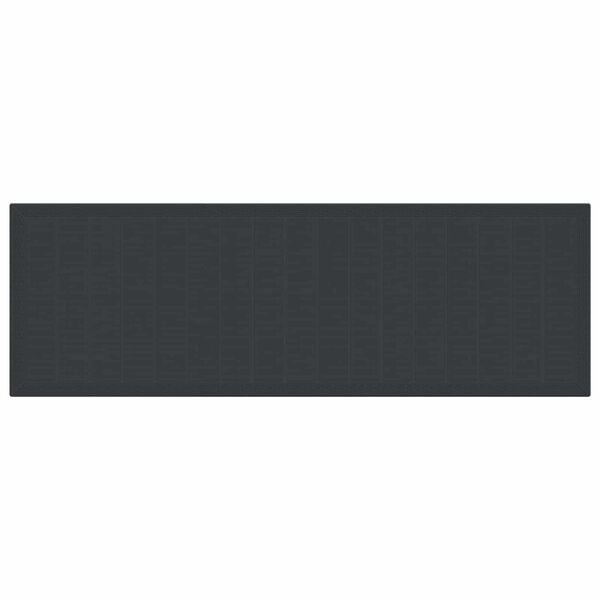 vidaXL Tuin Eet Set met Kussens 13 pcs Antraciet Synthetisch riet