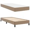 vidaXL Bedframe met matras Cappuccino 90 x 200 cm Stof