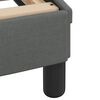 vidaXL Bed met matras "Dover" stof donkergrijs 140x200 cm