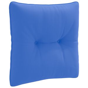 vidaXL Rugkussen PUTTEN 100% Polyester Koninklijk Blauw