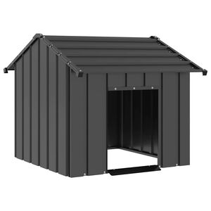 vidaXL Hondenhok met dak 85x107x81 cm gegalvaniseerd staal