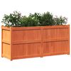 vidaXL Plantenbak 150x50x70 cm massief grenenhout wasbruin