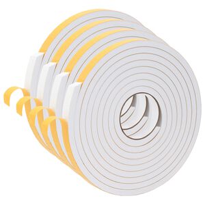 vidaXL Zelfklevende schuimtape 4 st Wit 20mm x 5m CR Schuim